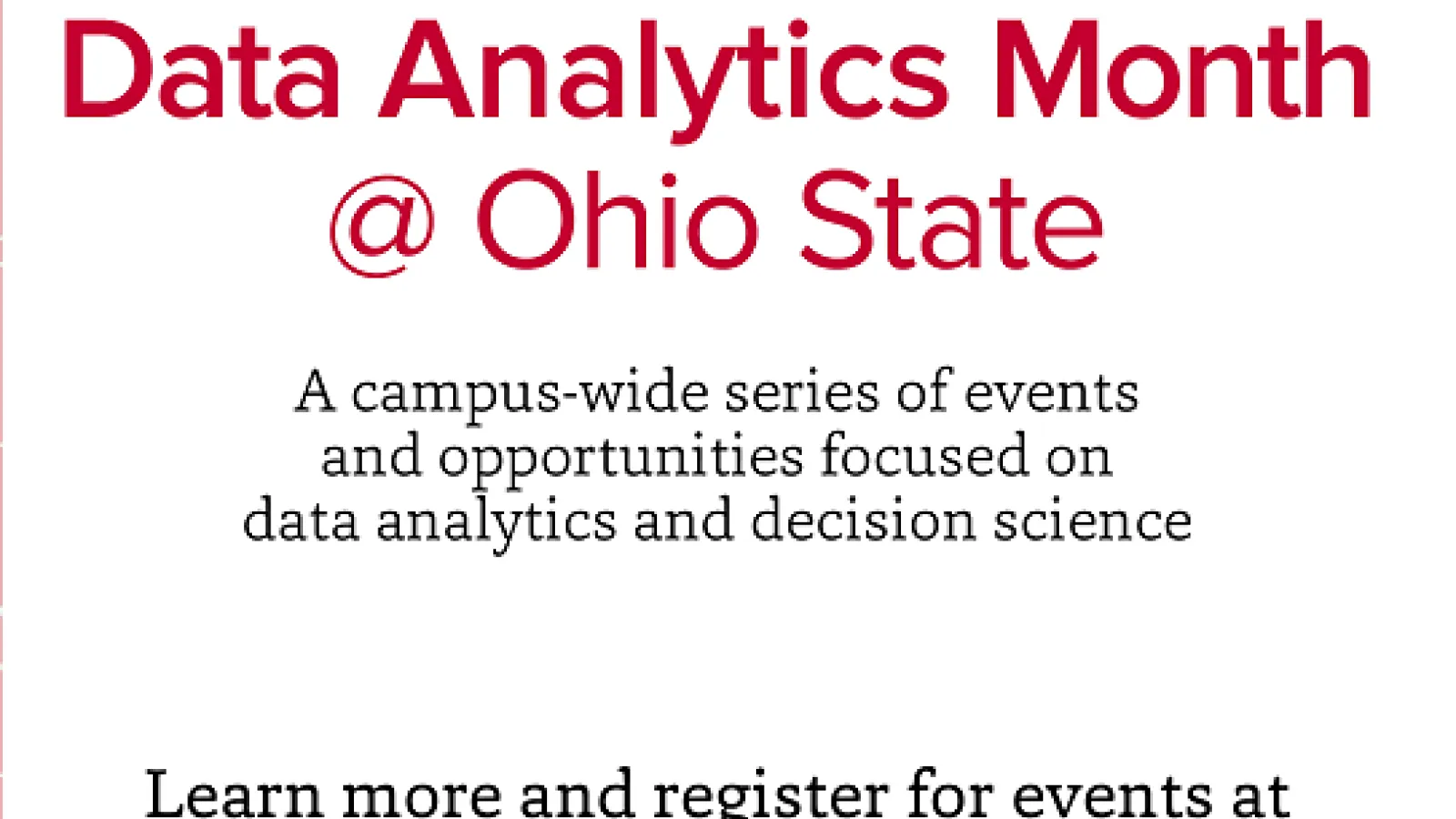 Data Analytics Month 2020