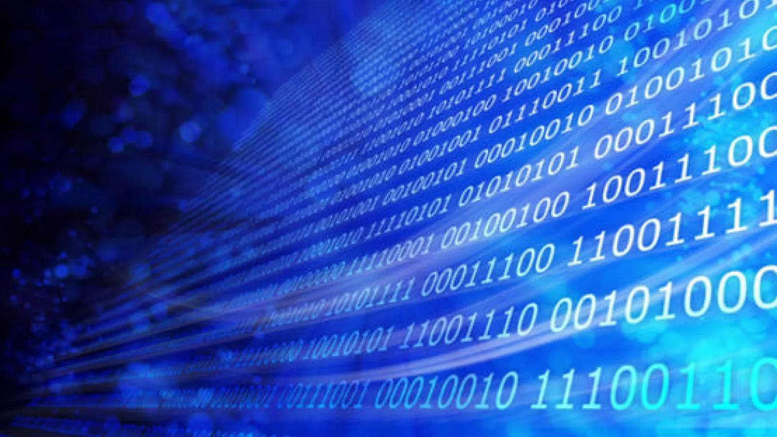 Bits and bytes in blue.