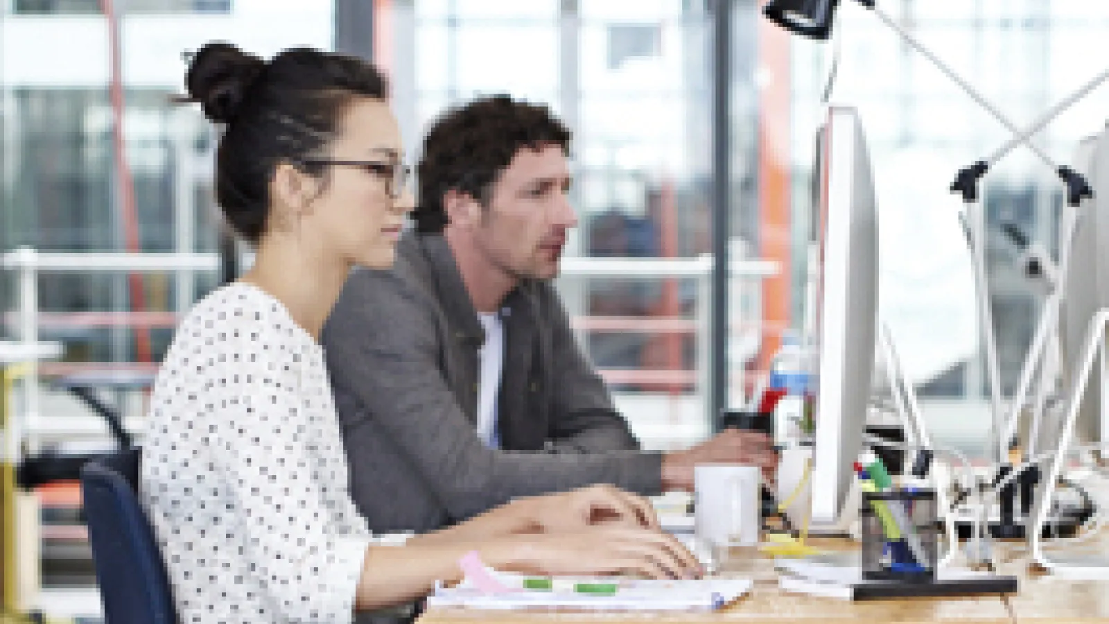 Picture of data scientists at work.
